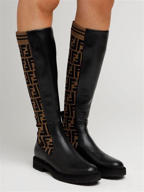 fendi tall sock boots|fendi boots 2021.